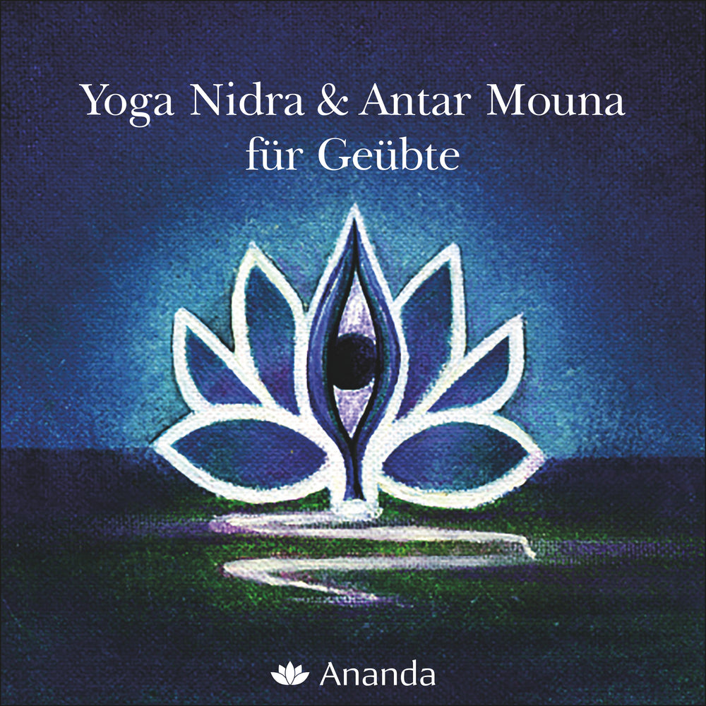 Yoga CD Cover – Yoga Nidra & Antar Mouna für Geübte – Gesprochen von Swami Prakashananda Saraswati